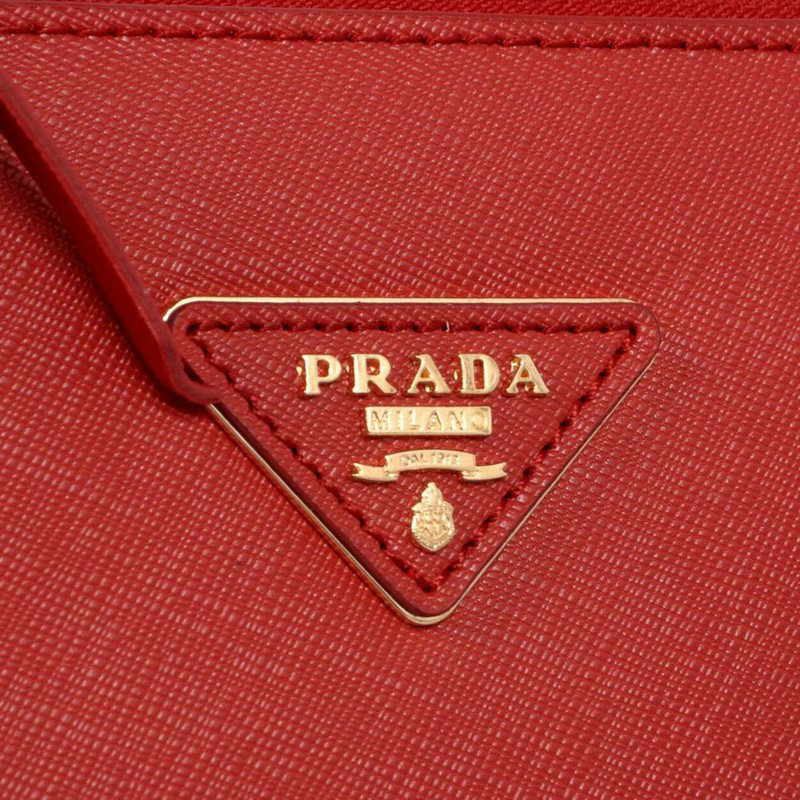 2014 Prada saffiano calfskin 33cm tote BN2274 red